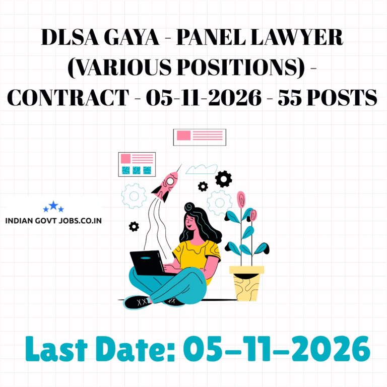 DLSA Gaya Panel Lawyer (District Legal Services Authority Recruitment 2026