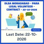 DLSA Moradabad Para Legal Volunteer Recruitment 2026