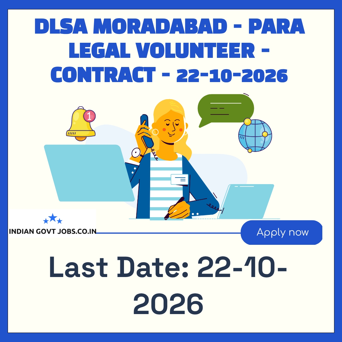 DLSA Moradabad Para Legal Volunteer Recruitment 2026