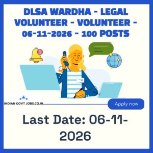DLSA Wardha Legal Volunteer Recruitment 2026