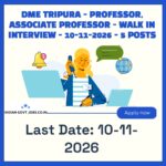 DME Tripura Professor Recruitment 2026