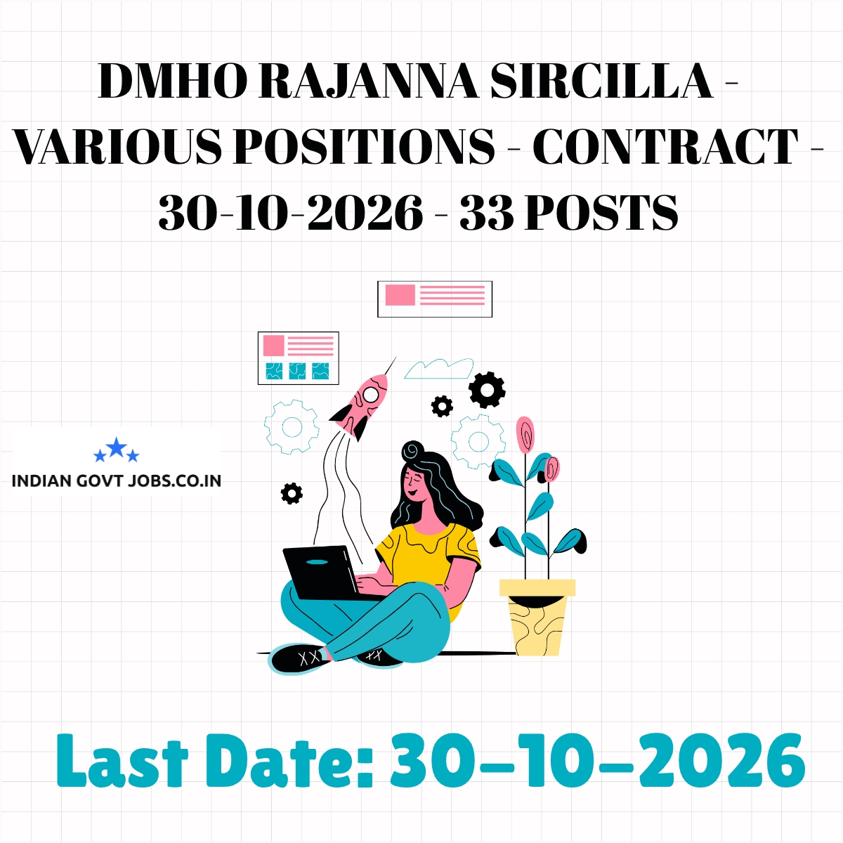DMHO Rajanna Sircilla MLHP / CHO / MO Recruitment 2026