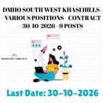 DMHO South West Khasi Hills Ayush MO Recruitment 2026