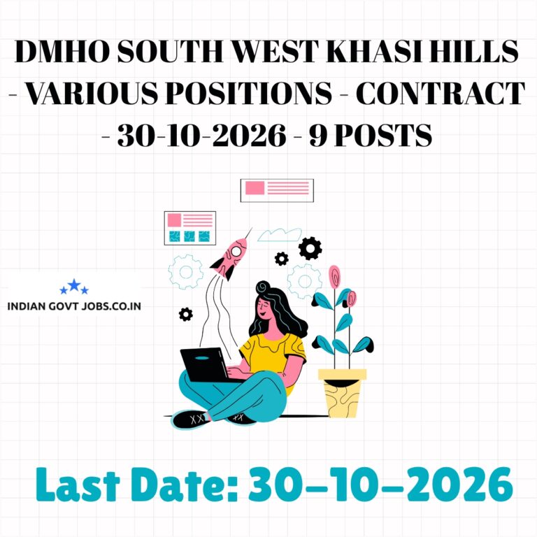 DMHO South West Khasi Hills Ayush MO Recruitment 2026