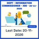 DoPT Information Commissioner Recruitment 2026