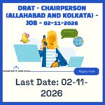 DRAT Chairperson (DRAT Allahabad) Recruitment 2026