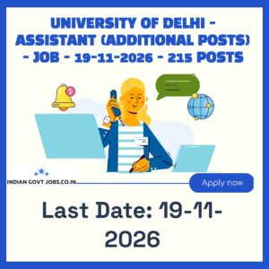 DU Assistant Recruitment 2026