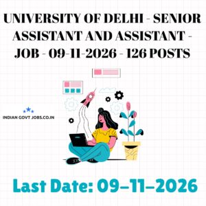 DU Senior Assistant Recruitment 2026