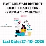 East Godavari District Court Head-Clerk Recruitment 2026