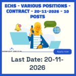 ECHS Medical Officer Recruitment 2026