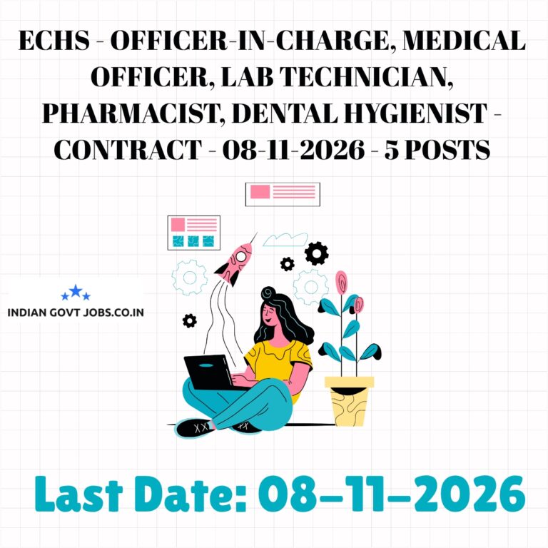 ECHS Officer-in-Charge Recruitment 2026