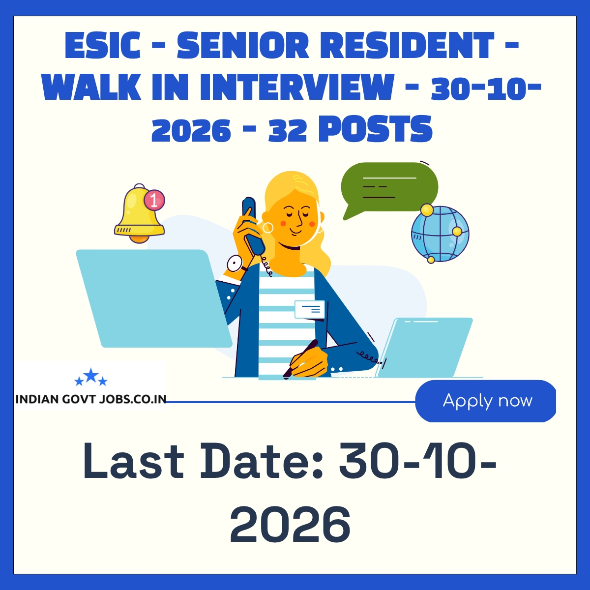 ESIC Senior Resident Recruitment 2026