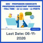 GEU Professor Recruitment 2026