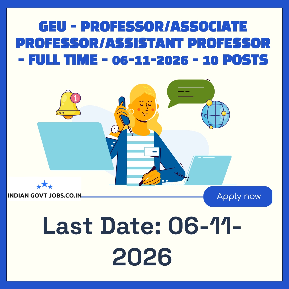 GEU Professor Recruitment 2026