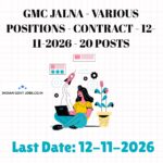 GMC Jalna Professor Recruitment 2026