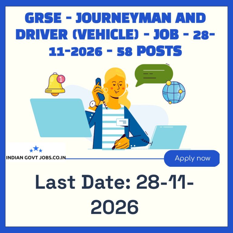 GRSE Journeyman Recruitment 2026