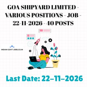GSL Chief General Manager (Finance) Recruitment 2026