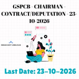 GSPCB Chairman Recruitment 2026
