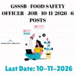 GSSSB Food Safety Officer Recruitment 2026