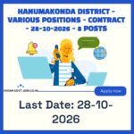 Hanumakonda District AYUSH Medical Officer Recruitment 2026