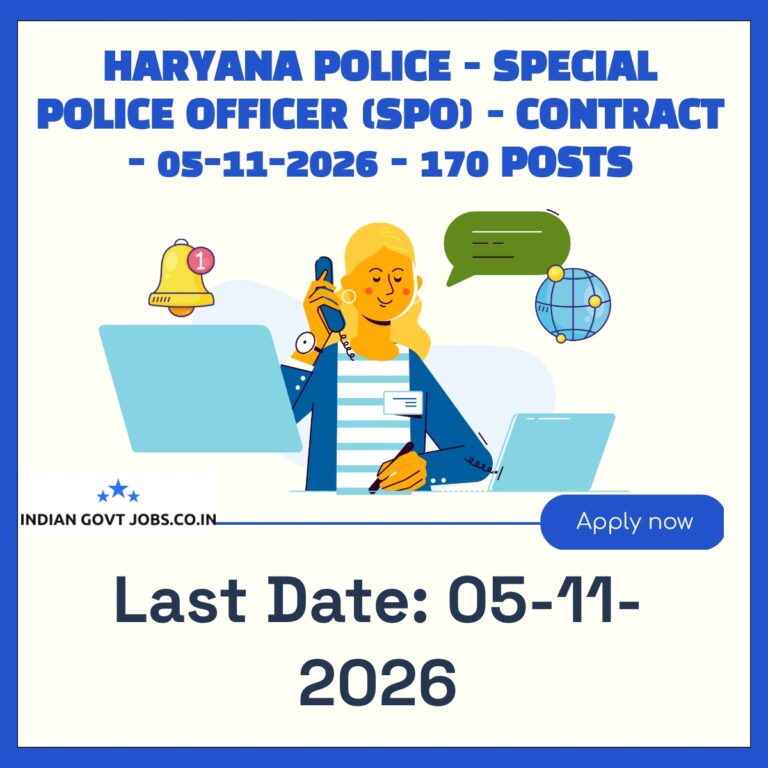 Haryana Police Special Police Officer (SPO) Recruitment 2026