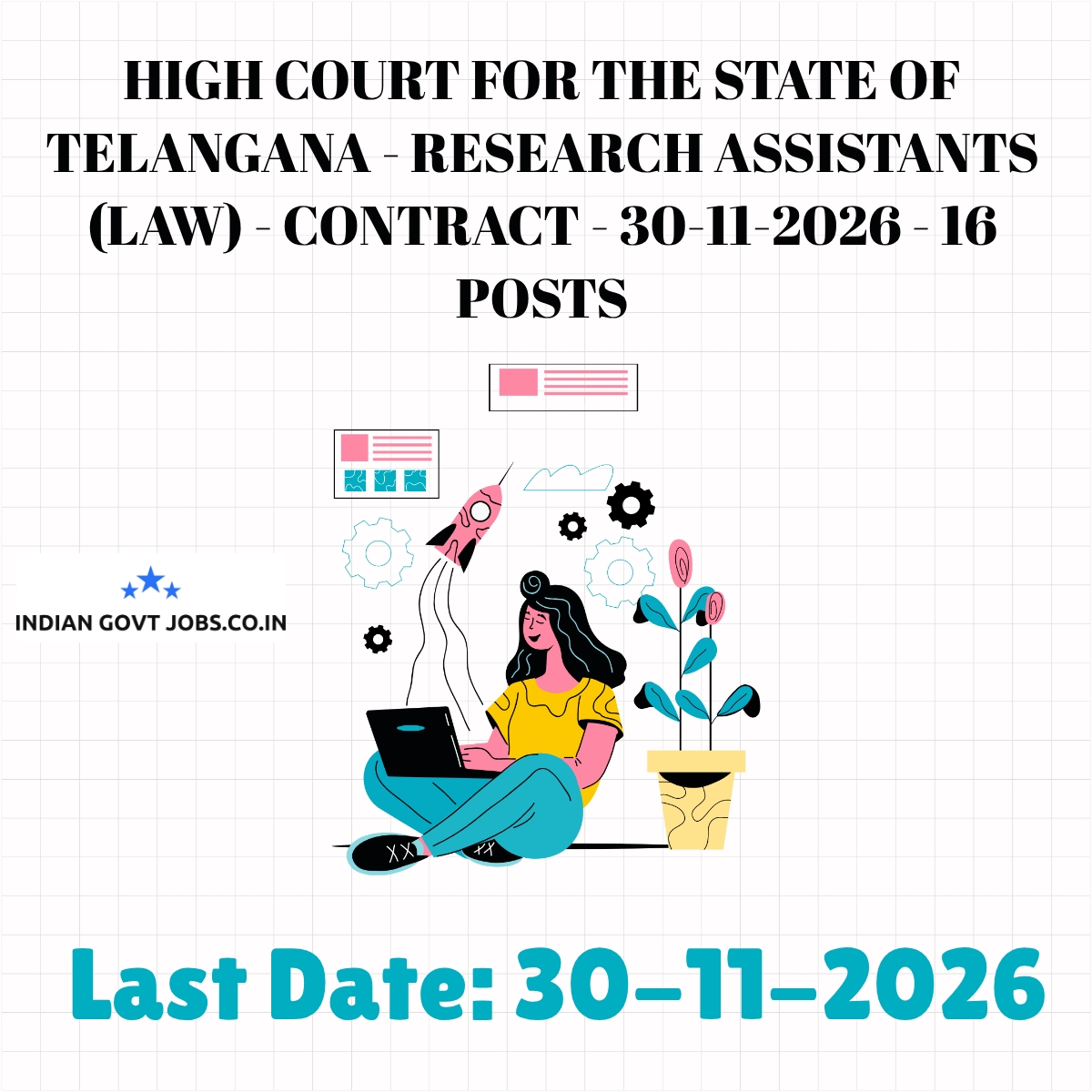 High Court for the State of Telangana Research Assistants (Law) Recruitment 2026