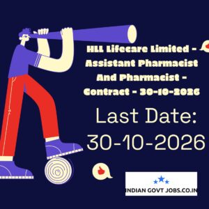 HLL Assistant Pharmacist Recruitment 2026