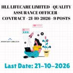 HLL Quality Assurance Officer Recruitment 2026