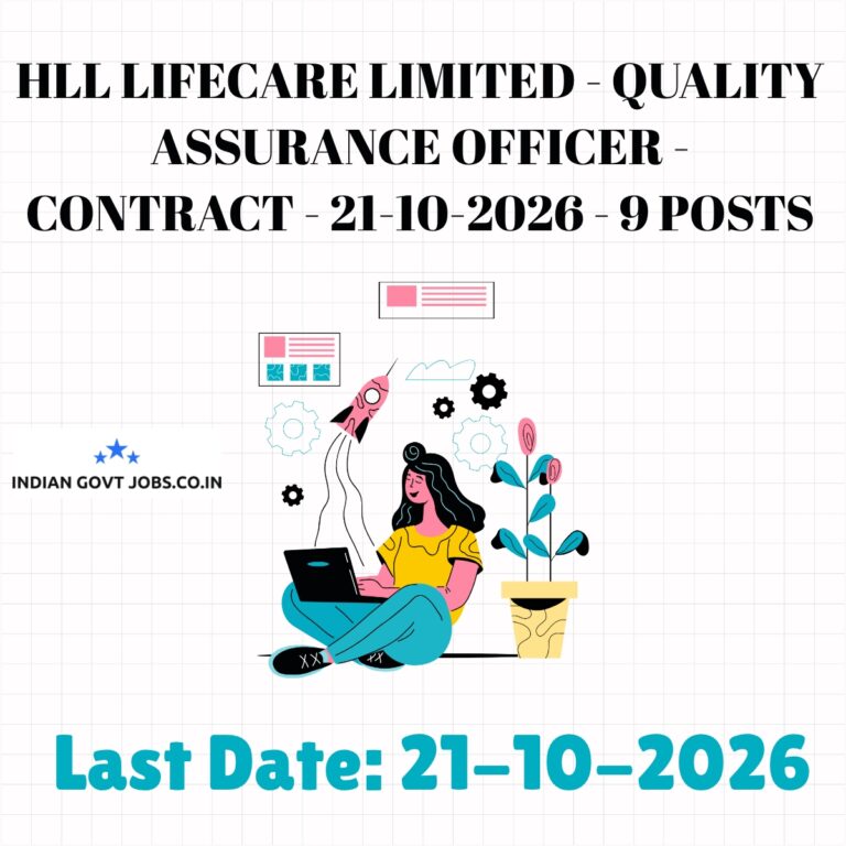 HLL Quality Assurance Officer Recruitment 2026
