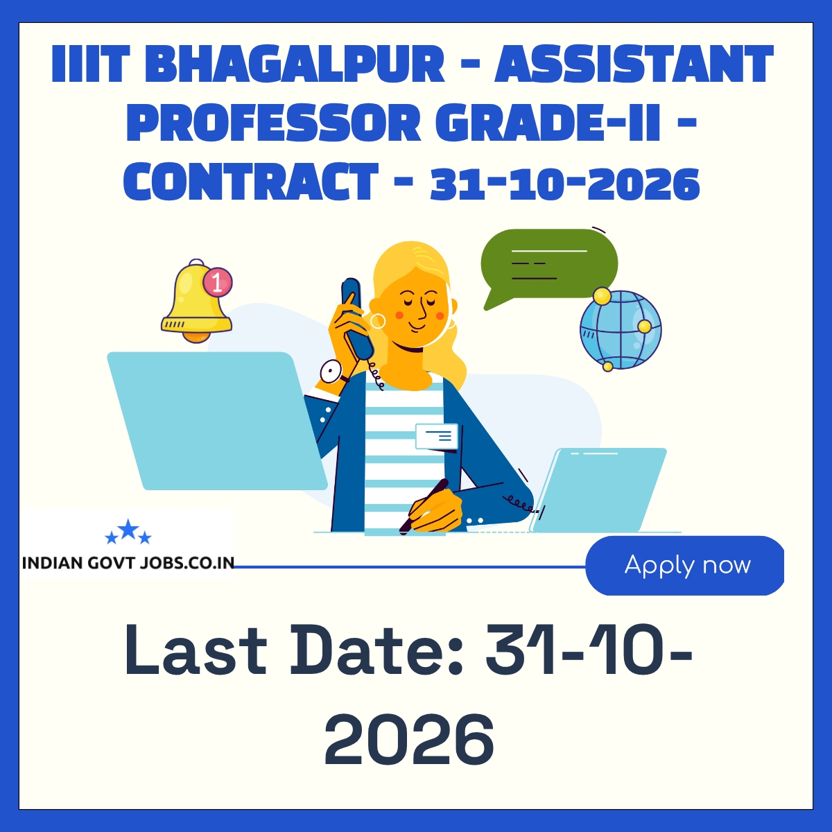 IIIT Bhagalpur Assistant Professor Grade-II Recruitment 2026