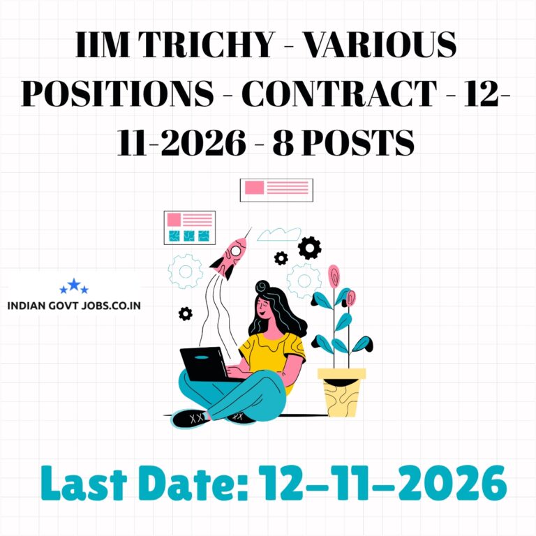 IIM Trichy Corporate Relations Officer Recruitment 2026