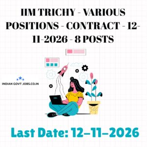IIM Trichy Corporate Relations Officer Recruitment 2026