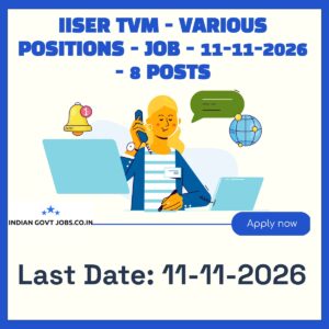 IISER TVM Library Superintendent Recruitment 2026