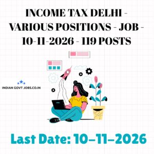 Income Tax Delhi Tax Assistant Recruitment 2026