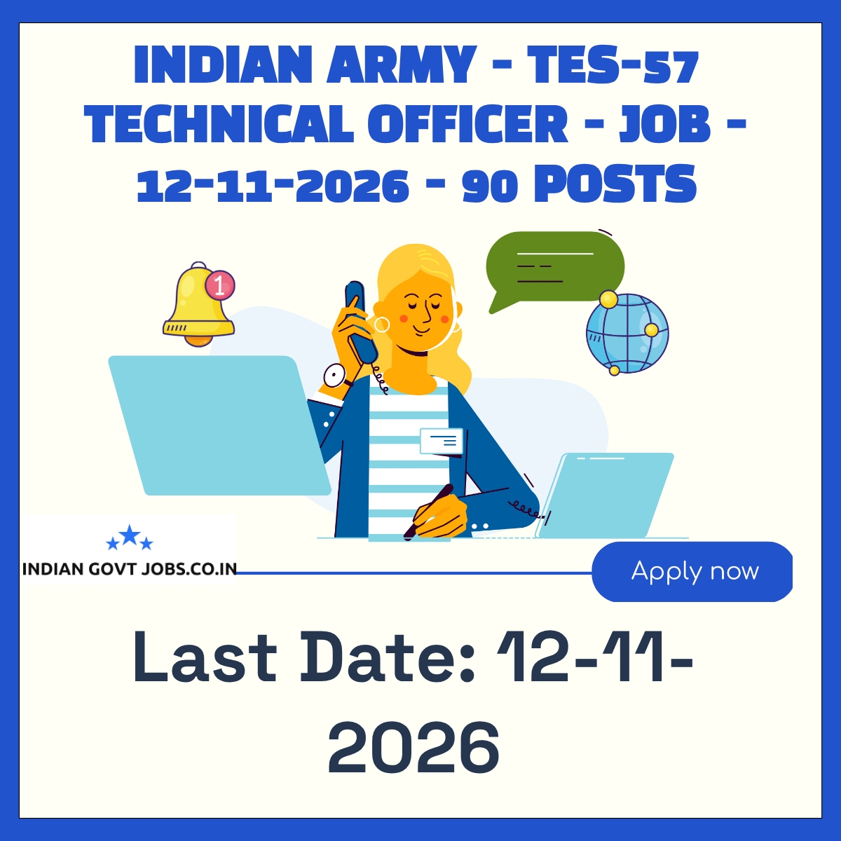 Indian Army Technical Officer Recruitment 2026