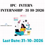 IPC Intern Recruitment 2026