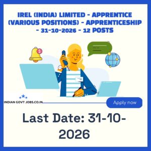 IREL Fitter Recruitment 2026