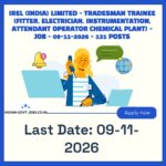 IREL Tradesman Trainee (Fitter) Recruitment 2026