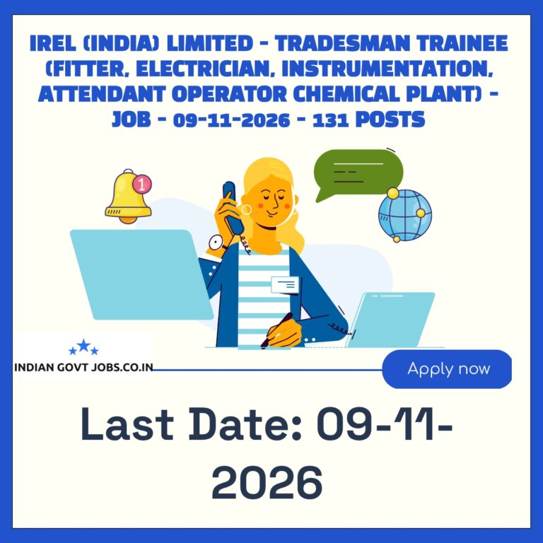 IREL Tradesman Trainee (Fitter) Recruitment 2026