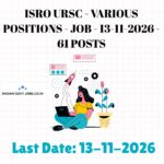 ISRO URSC Technician-B Recruitment 2026