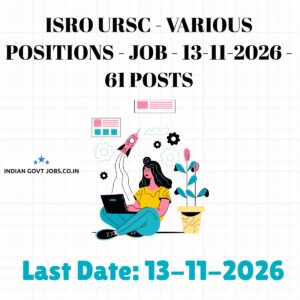 ISRO URSC Technician-B Recruitment 2026