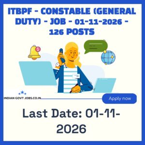 ITBPF Constable (General Duty) Recruitment 2026
