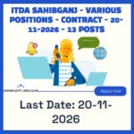 ITDA Sahibganj Hindi Teacher (TGT) Recruitment 2026