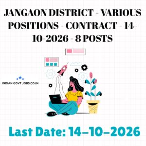 Jangaon District Project Coordinator Recruitment 2026