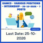 KAMCO Machinist Recruitment 2026