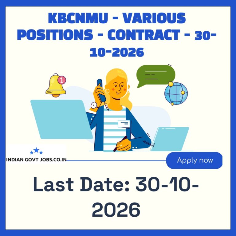 KBCNMU Professor of Practice - School of Chemical Science Recruitment 2026