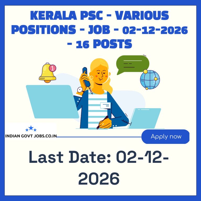 Kerala PSC Laboratory Assistant Recruitment 2026