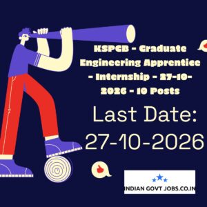 KSPCB Graduate Engineering Apprentice Recruitment 2026