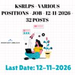 KSRLPS Block Manager - Farm Livelihoods Recruitment 2026