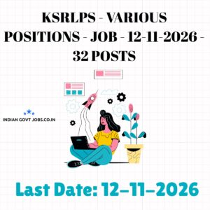 KSRLPS Block Manager - Farm Livelihoods Recruitment 2026